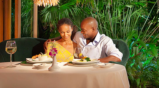 Luxury food at Couples Negril all inclusive resort