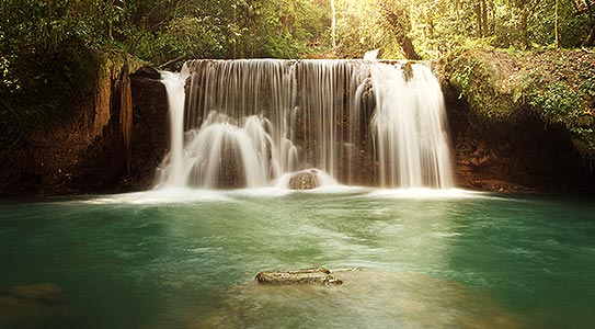 Luxury waterfall excursion included at Couples Swept Away all inclusive resort