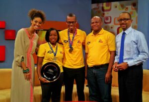 Teresa Clarke and her Jamaican team receive award