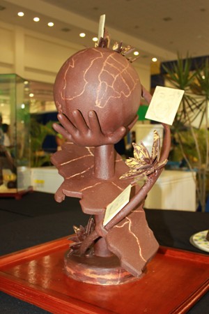 Chocolate Showpiece Competition - Silver Award for Couples Tower Isle
