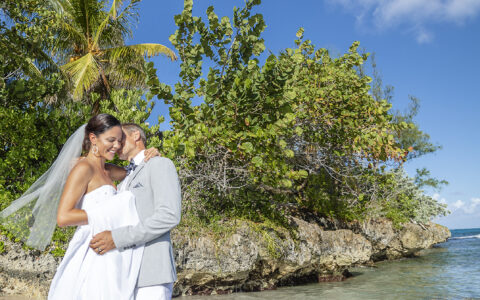 Couples Tower Isle Private Island Wedding